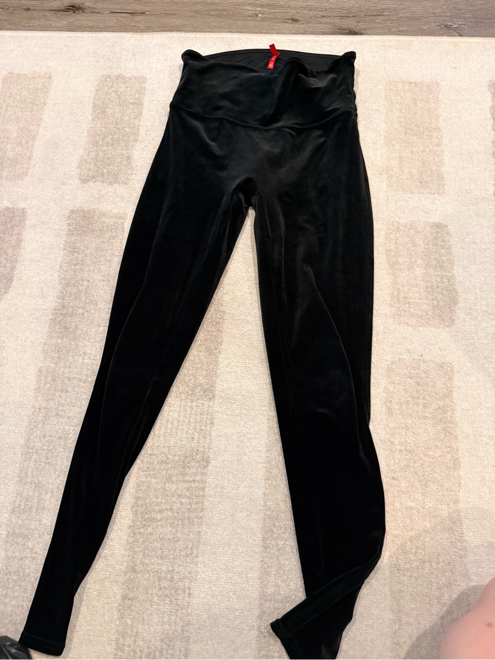 SPANX Black Velvet Leggings